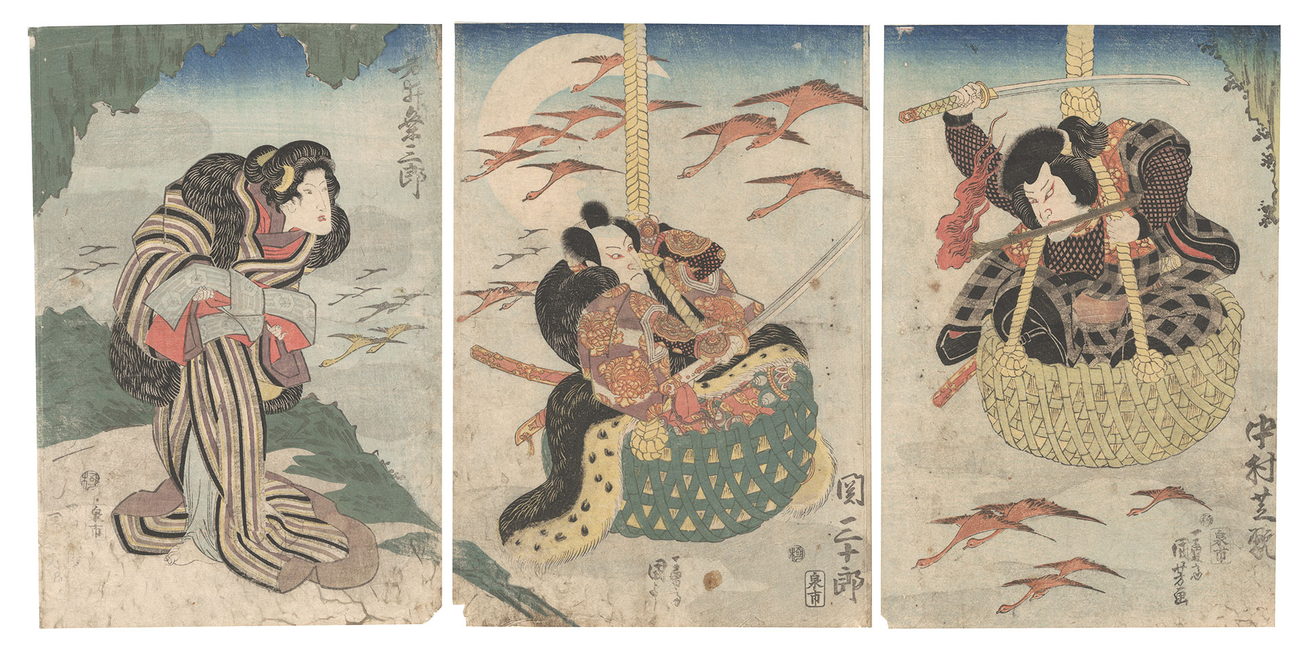 Kuniyoshi “Scene from a Kabuki Play”／