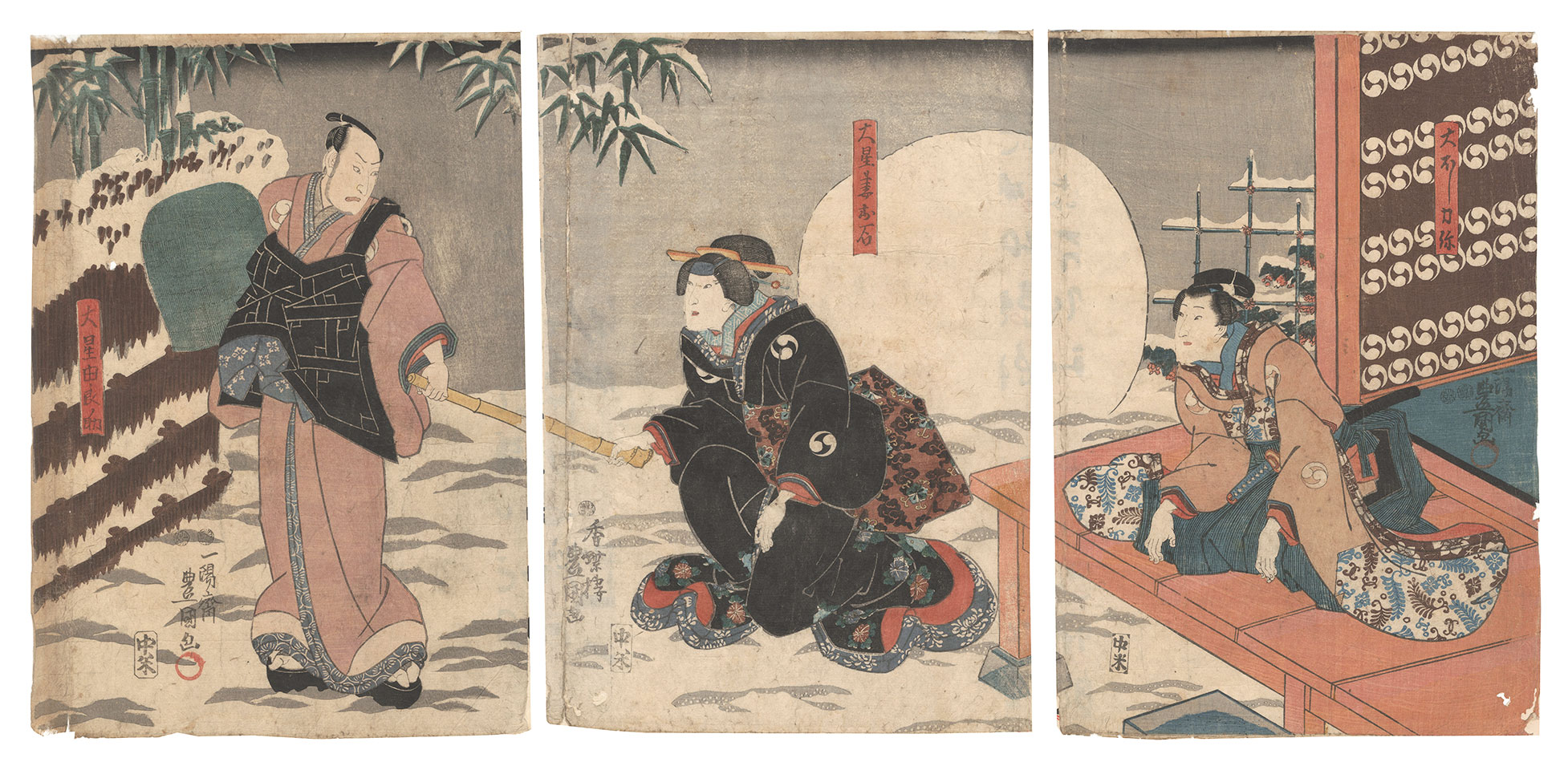 Toyokuni III “The Storehouse of Loyal Retainers”／