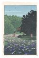 <strong>Kawase Hasui</strong><br>Iris Garden at Meiji Shrine