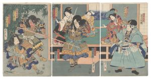 <strong>Kunisada II</strong><br>Kabuki Play: Ehon Taikoki