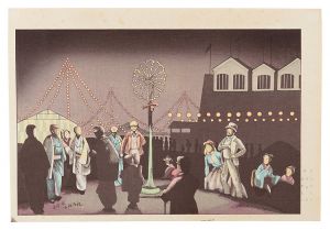 Famous Sights of Tokyo / Gas Pavilion at National Industrial Exhibition 【Reproduction】 / Kiyochika