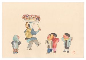清原斉｢蓬莱豆売り（仮題）｣