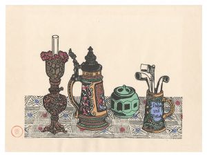 川上澄生｢静物｣