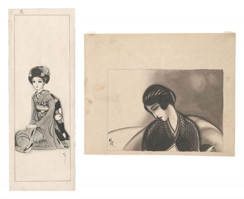 蕗谷虹児｢自筆画稿｣／
