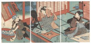 国貞初代｢栄草当世娘｣