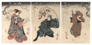 Kabuki Play: Kumite Mimasu Soga no Hatsuyume / Kuniyoshi