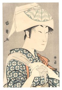 Actor Nakamura Noshio II as a White Fox Disguised as Kuzunoha 【Reproduction】【Reproduction】 / Kunimasa