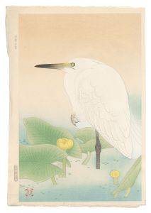 福田翠光｢河蓬と白鷺｣