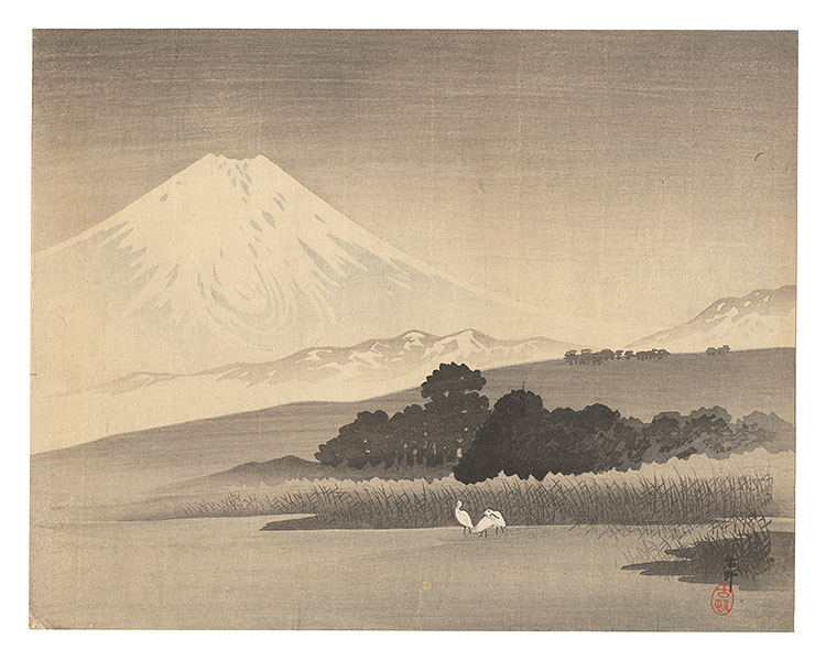 小原古邨（祥邨）｢富士（仮題）｣／
