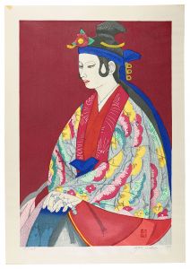 Waiting to Go on Stage (Takeko Sato, Ryukyu Dancer) / Sekino Junichiro