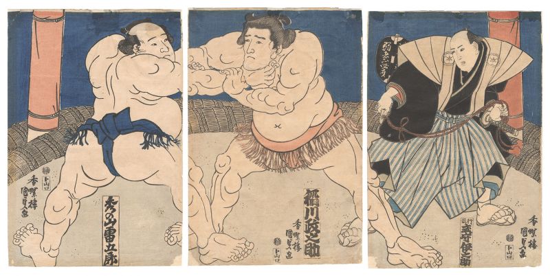 国貞初代｢相撲絵｣／