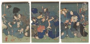 Kuniyoshi / Golden Flowers in Full Bloom [全盛黄金花]