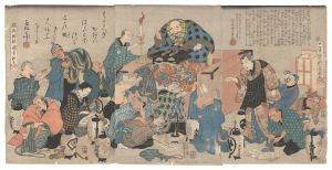 国芳｢偽一休和尚説法之図｣