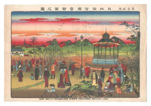 綱島亀吉｢東京名所　日比谷公園音楽堂之図｣