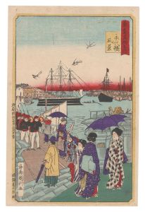 国利｢東京名所之内　永代橋風景｣