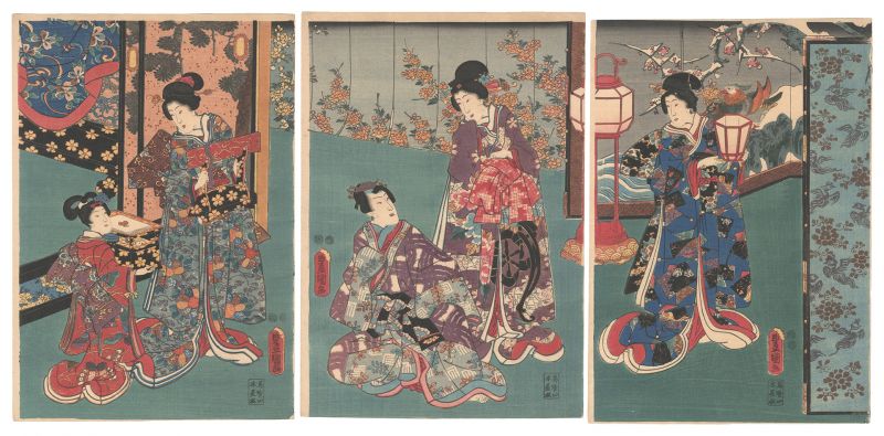 豊国三代「源氏絵」