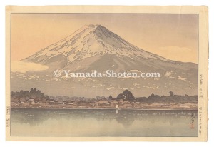 土屋光逸「朝の富士 河口湖」