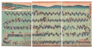 子供遊若様行烈の図　／　芳虎