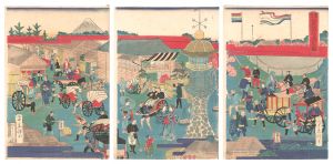 The Shokon Shrine on Kudanzaka Hill in Tokyo / Hiroshige IV