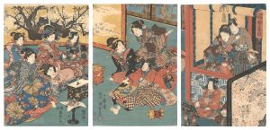 New Year's Night: A Manzai Dance for Murasaki / Kunisada II