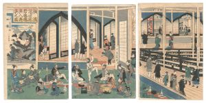 Foreigners Enjoying the Gankiro Pleasure House in Miyozaki, Yokohama / Yoshikazu