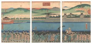 山城淀川風景之図　／　芳虎