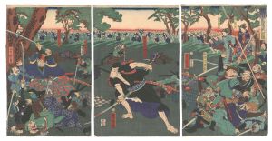 高田馬場敵討之図　／　芳虎
