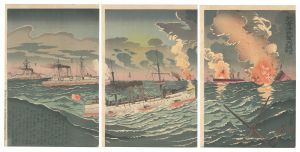 黄海ニ於ル我軍ノ大捷　第四図　／　清親