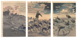 清親｢平壌激戦我軍大勝利之図｣