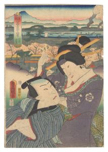 豊国三代 貞秀｢東都富士三十六景　向島秋葉｣