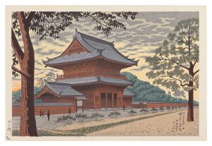 Famous Places in Tokyo / Zojoji Temple at Dusk / Asano Takeji