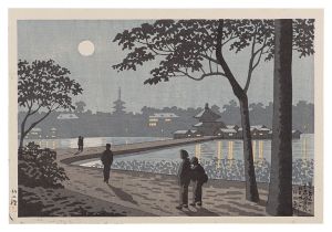 Famous Places of Tokyo /Moonlighe of Shinobazu-pond / Asano Takeji