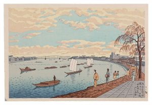 Famous Places in Tokyo / The Sumida River in Early Autumn / Asano Takeji