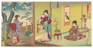 周延「富家之別荘」