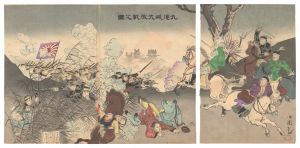 九連城大激戦之図　／　小国政