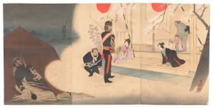 征清軍休戦野営之夢　／　清親