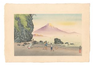 Mount Fuji at Okitsu, Suruga Province in the Morning / Kiyochika