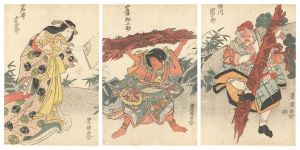 Kabuki Play: Modoribashi Sena ni Gohiiki / Toyokuni I