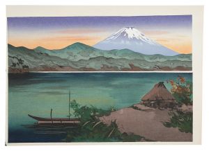 Mount Fuji from Lake Ashinoko in the Evening / Yoshimoto Masao 