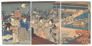 Genji in the Twelve Months / Mid Autumn / Toyokuni III