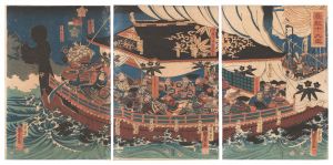 The Nineteen Retainers of Yoshitsune / Kuniyoshi