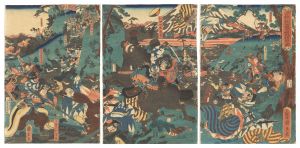 Lord Minamoto Yoritomo's Hunt at the Foot of Mount Fuji / Kunihisa