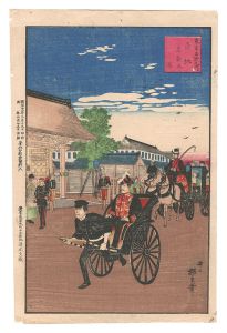 東京名所之内　赤坂 皇居之図　／　安治（探景）