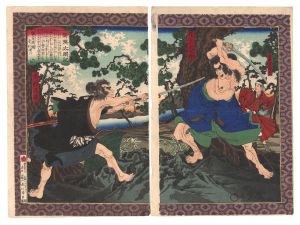 Toyonobu / Newly Selected Records of the Taiko Hideyoshi [新撰太閤記　飛騰変化の中に勢在]