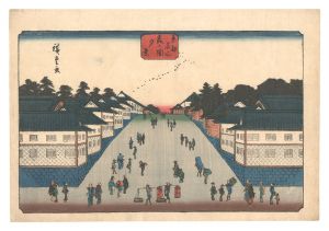 東都名所 霞か関夕景 / 広重初代