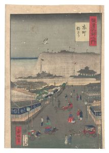 横浜名所之内 本町朝きり / 永林