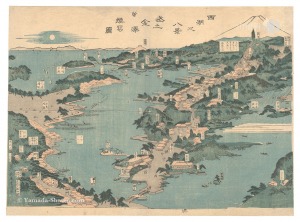 Shigemasa / Eight Views of Saiko: Copy of Kanazawa in Musashi Province [西湖之八景武之金沢模写図]