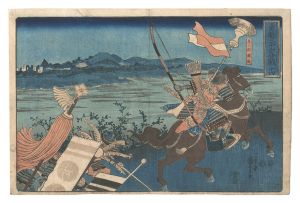 国芳「勇魁三十六合戦　十四 泉三郎親衡」