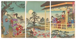 Moon Viewing at the Villa of a Wealthy Family in Autumn / Nobukazu