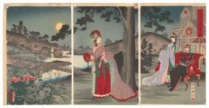 周延「高貴納涼ノ図」